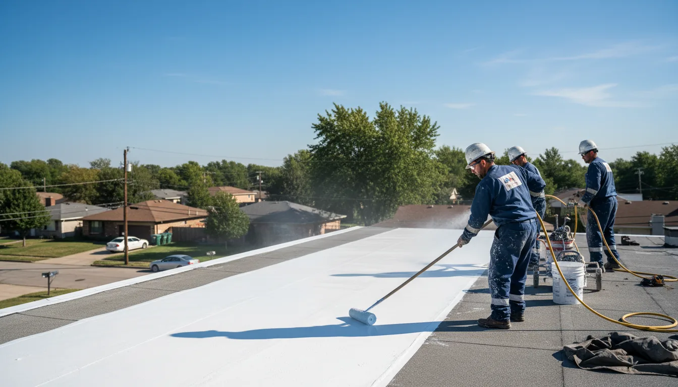 Commercial roof coating in Franklin, NC near me